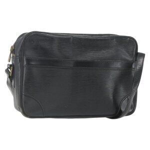 Authentic LOUIS VUITTON Epi Trocadero 27 Shoulder Bag Black M52312 LV